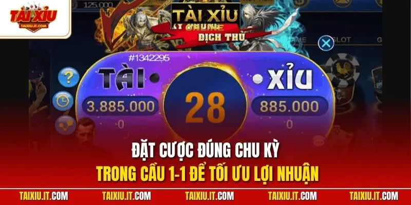 Đặt cược đúng chu kỳ trong cầu 1-1 để tối ưu lợi nhuận